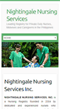 Mobile Screenshot of nightingalenursingservices.com