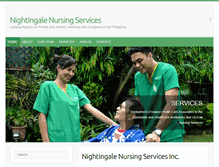 Tablet Screenshot of nightingalenursingservices.com